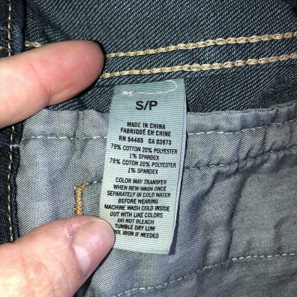 AMERICAN EAGLE Dark Wash Stretch Denim Jean Jacket ASO Elena Gilbert - Picture 13 of 13